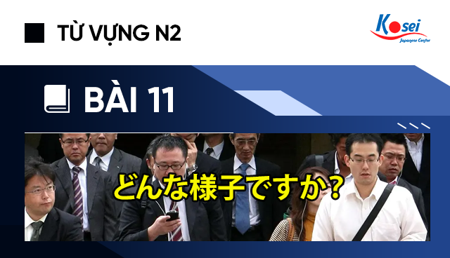 Từ vựng N2 - Bài 11: どんな様子ですか？ (Dáng vẻ)